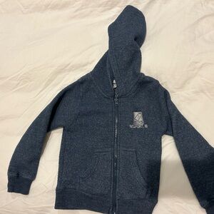 Navy Blue Zip-Up Hoodie